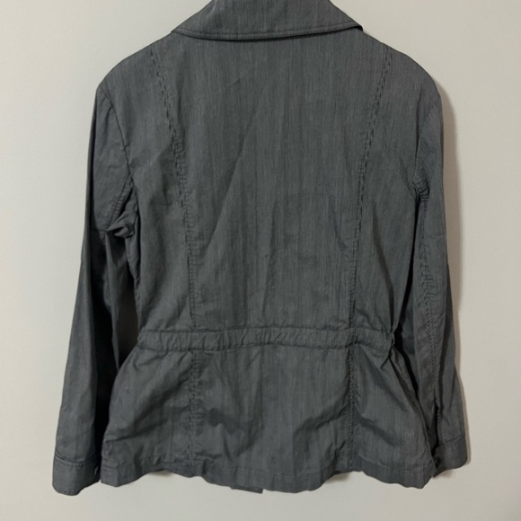 Lafayette 148 New York Utility Striped Drawstring Jacket Size Medium - Picture 7 of 8